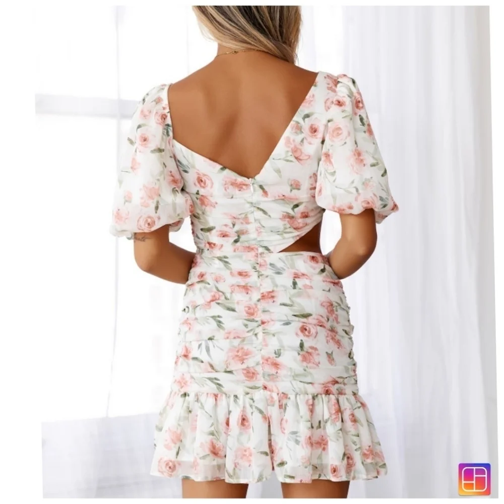 HELLO MOLLY Floral Mini Lovers Dress Size 6 - Picture 2 of 8